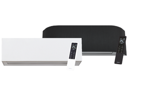 Exempel på innerdelar till Toshiba Nordisk Multisplit: vit Daiseikai 10 och mörk HAORI